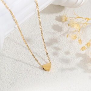 Gold Heart Pendant Necklace